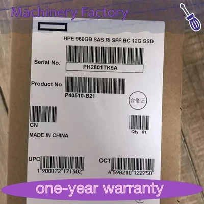 NEW P40510-B21 P41535-001 HPE 960G SAS 12G MU SFF Gen10 Plus V2 GEN11 Server SSD - Image 1 of 2