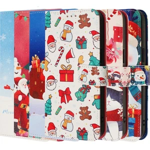 For Xiaomi Redmi A5 15C 14C A3 12 Christmas Leather Wallet Case Phone Case Cover - Picture 1 of 18