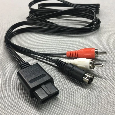 For Nintendo NGC N64 SFC Console S Terminal SAV Cable S-Video Connection Cable - Image 1 of 4
