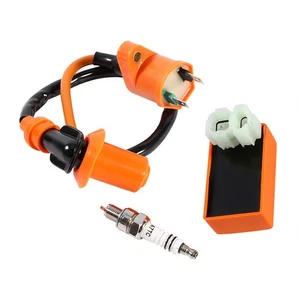 }New Racing Performance CDI Ignition Coil Spark Plug For GY6 50CC 125CC 150CC - Picture 1 of 10