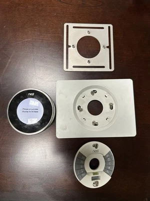 Nest 1ª Generación Aprendizaje Plata Termostato Programable ¡Funciona! Se vende como está Foto 1 de 3