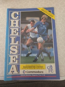 Chelsea V Manchester United 24/2/90 1990 Match Programme - Picture 1 of 2