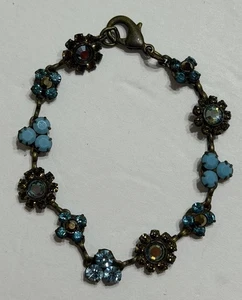 Vintage Sorrelli mehrfarbig Strass & Kristall Stab Link Tennis Armband ~ 7" - Bild 1 von 5