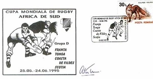 ALAN TOMES SCHOTTLAND & BRITISCHE LÖWEN SIGNIERTES RUGBY-COVER - Bild 1 von 1