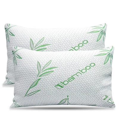 Elif Bamboo Pillows Adjustable Shredded Memory Foam Bed Pillows King or Queen - Image 1 of 4