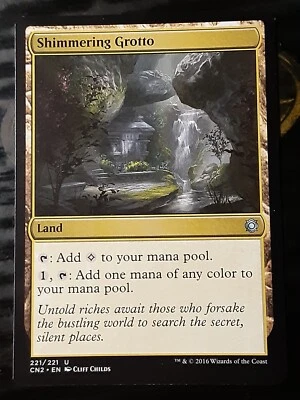 Shimmering Grotto , Conspirscy Take the Crown , NM , MTG, FREE SHIPPING - Image 1 of 2