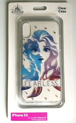 DISNEY PARKS D-TECH FROZEN ELSA "FEARLESS" CLEAR PHONE CASE FITS iPHONE XS  - Image 1 of 2