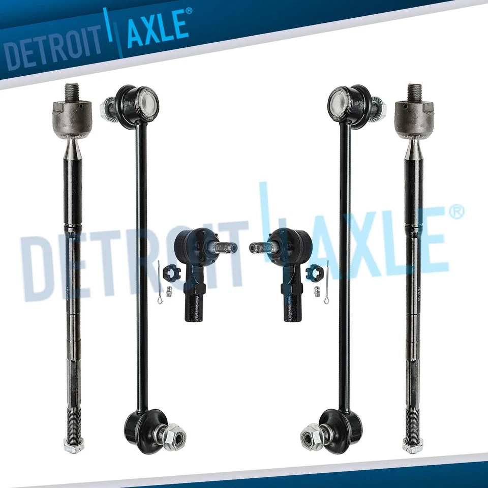 Barra estabilizadora delantera 6 piezas tracción delantera interior exterior suspensión de varilla de amarre para Pontiac Vibe 2003-2008 Foto 1 de 4