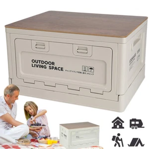 Campingbox 27L Outdoor Camping, Aufbewahrungsbox mit Deckel, faltbare Box - Bild 1 von 15