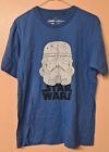 Uniqlo Master of Graphics Collection Star Wars T-Shirt Blue Cotton Size Small 