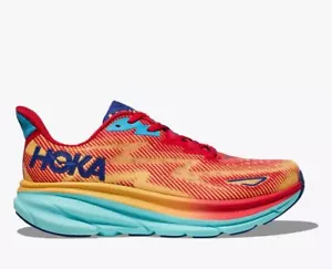 GREAT SAVINGS || Hoka Clifton 9 Womens Runners (B Standard) (Cerise/Cloudless) - Picture 1 of 12