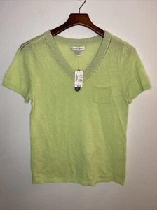 Christopher and Banks Petite Small T-shirt Green NWT - Picture 1 of 4