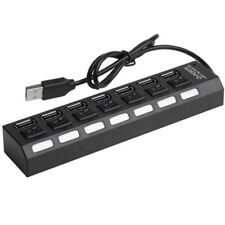 7-Port USB 2.0 Hub with High Speed Adapter ON/OFF Switch for Laptop PC