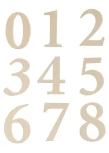 Products MM-200W Self Adhesive Molded Plastic Numbers 2.375" High White 30 Pi... - Picture 1 of 3