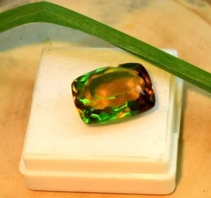Faceted Cushion Shape Zultanite 15.24 Ct Color Changing Loose Gemstone AAA - Picture 1 of 6