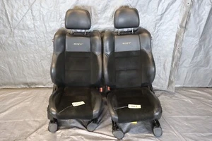 2012 JEEP GRAND CHEROKEE SRT8 6.4L OEM BLACK LEATHER SUEDE FRONT SEATS #1667 - Picture 1 of 13