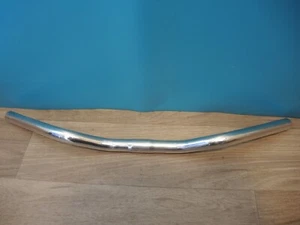 ALLOY RISER HANDLEBARS BRIGHT POLISHED RARE 24.2mm CLAMP + 550mm WIDE - POLISHED - Picture 1 of 7