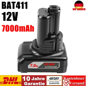 Für Bosch BAT411 Professional GBA 12Volt Akku 7.0Ah Li-ion GSR GDR GSA BAT412 - Bild 1 von 5