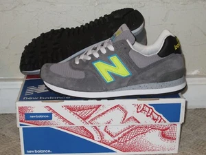 New Balance US574CY 574 Parques Nacionales Gris Voltio Negro Talla 10 ¡NUEVO! MiUSA 2014 - Imagen 1 de 10