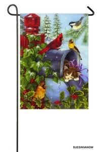 Special Delivery Garden Flag Evergreen Presents Reflections - Picture 1 of 1