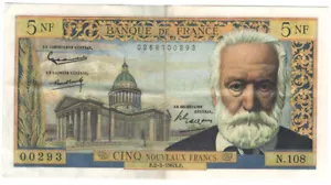 5 Franken Schein Victor Hugo 02.05.1963 SUP ( 042 * ) - Bild 1 von 3