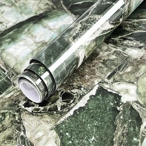 Marble Contact Paper,15.7″X78.7″ Green Marble Wallpaper, Peel and Stick - Picture 1 of 6