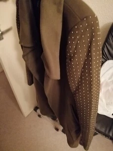 Zara Green studded sleeve coat M - Picture 1 of 5