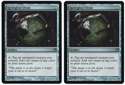 Springleaf Drum x2 2x 2014 Born of the Gods FOIL Colorless Artifact MTG NM AZ1 - Image 1 of 2