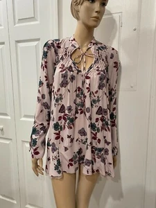 NWT FREE PEOPLE PEBBLE CREPE BOHO TOP SZ XS - Picture 1 of 6