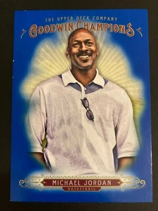 2018 Upper Deck Goodwin Champions Royal Blue 1 Michael Jordan - Bild 1 von 2