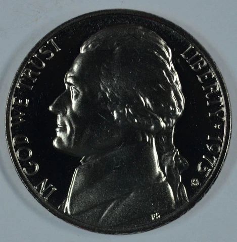 1975-S Proof Jefferson Nickel Full Steps Nice Coins Priced Right Shipped FREE Cover
