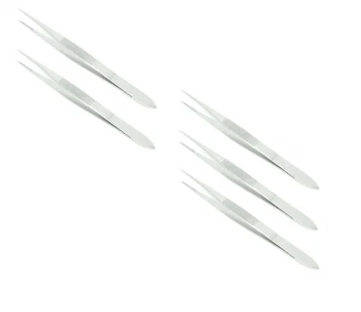 5 pinzas astilladoras de acero inoxidable punta fina instrumento quirúrgico de 4,5" Foto 1 de 2