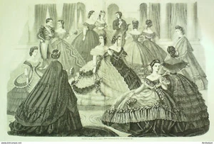 Gravure de mode La Mode illustrée (Maison Ghys) - Imagen 1 de 1