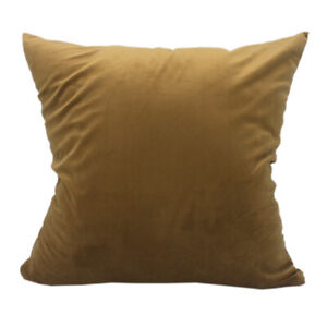 CURCYA Velvet Throw Pillow Cover Solid Plain Sofa Pillows Cushion Case Big Large