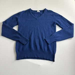 Oakbrook Vintage 100% Cashmere Sweater Mens Size Large Pullover Casual V- Neck - Picture 1 of 8