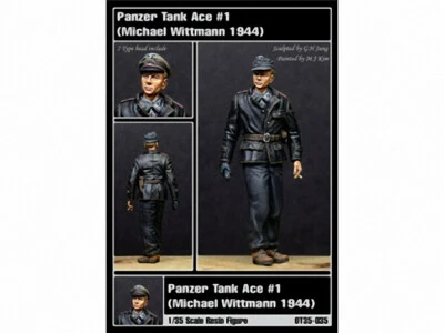 1:35 figurine en résine soldat officier allemand WW2 non peinte - Photo 1/4