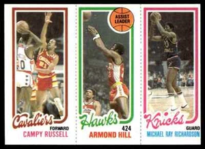 1980-81 Topps Michael Ray Richardson/Armond Hill/Campy Russell #171/21/58 - Imagen 1 de 2