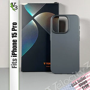 Funda Torras para iPhone 15 Pro - Gris Titanio | Ultra Delgada - Estuche Rígido - Imagen 1 de 14