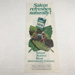 Vtg 1973 Print Ad Salem Menthol Advertising Art  - Picture 1 of 3