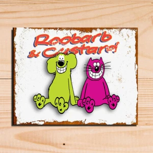 Roobarb & Custard TV Television cartoon show retro metal plaques poster image - Picture 1 of 2