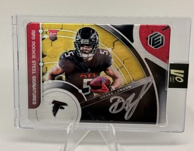 2022 Panini Elements Drake London RC Rookie Auto #35/79 Falcons - Image 1 of 2