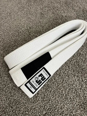 Cinturón Fuji Sports Jiu Jitsu tejido perla blanco A1 Foto 1 de 3
