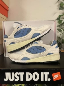 Saucony Shadow 6000 Gamuza Blanco Azul S70441-13 Informal Correr Para Hombre Talla 12 - Imagen 1 de 9