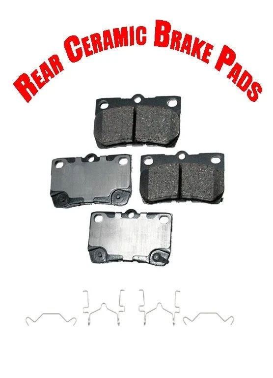 GS300 GS350 GS450H GS430 GS460 IS250 IS350 Rear Ceramic Brake Pads - Image 1 of 4