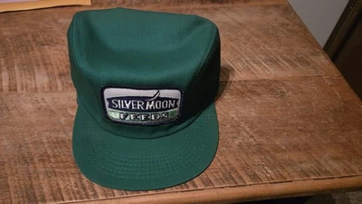 New Vintage Silver Moon Feeds Farm Patch Trucker Hat Cap winter Earflaps 7 3/8 - Image 1 of 4