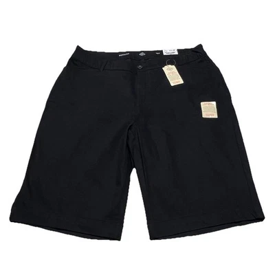 St John Bay Bermuda Shorts High Rise Black Through Hip & Thigh Plus Size 18 - Image 1 of 4