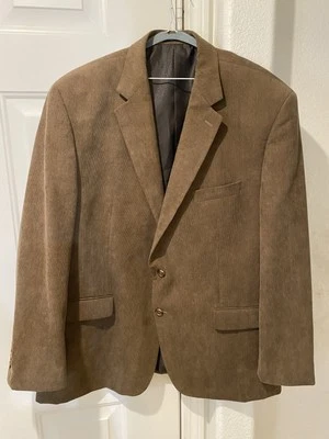 Abrigo deportivo de pana tostada de dos botones etiqueta azul Ralph Lauren para hombre talla 48 R Foto 1 de 4