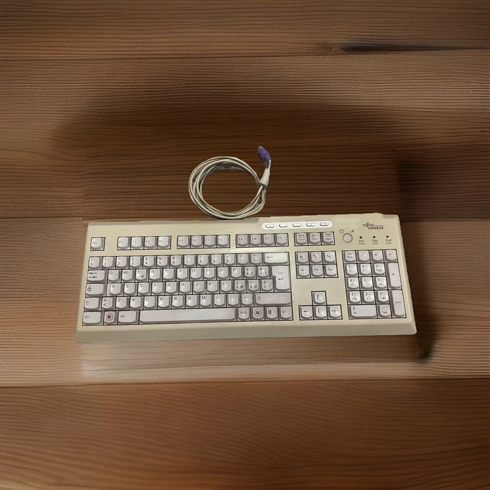 Tastiera Meccanica Fujitsu KBPC PX i Ps/2 Layout Ita s26381-k340-v185 Vintage - Immagine 1 di 1