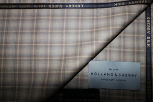 SEDA HOLANDA Y JEREZ + TELA CHAQUETA LANA SUPER 140’s hecha en inglaterra =2,34m - Imagen 1 de 12