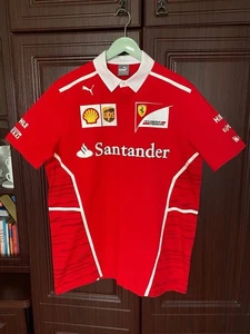 Puma Ferrari Scuderia Santander F1 Team Button Shirt Racing Gr. S Herren rot - Bild 1 von 7